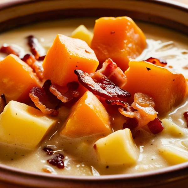 Double Potato Chowder with Bacon