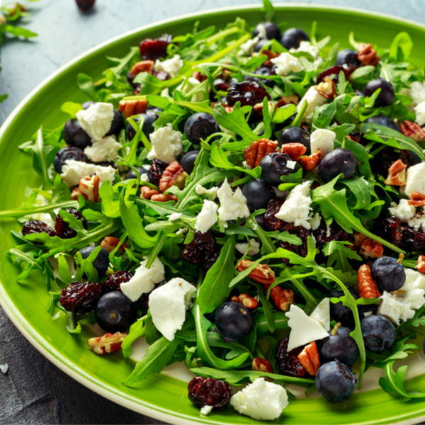 Blueberry Spinach Salad with Sweet Balsamic Dressing