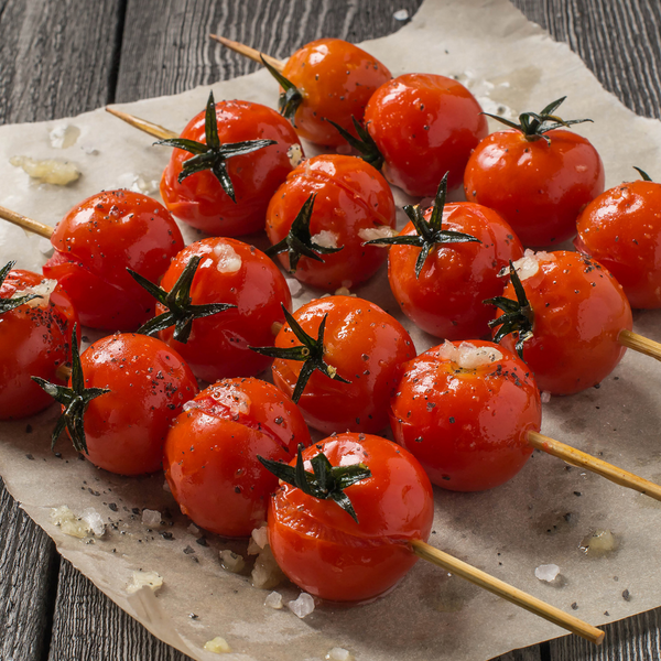 Grilled Cherry Tomato Bruschetta