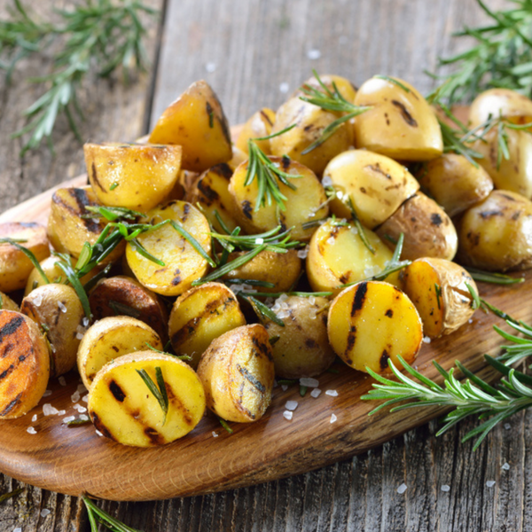 Grilled Potatoes with Gorgonzola