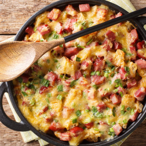 Ham and Cheese Strata