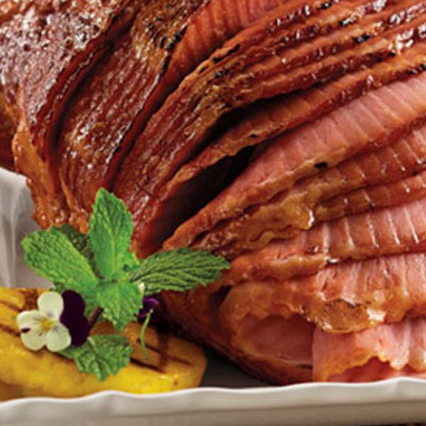 Pineapple Butter Rum Glazed Ham