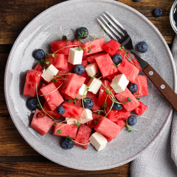 Blueberry Watermelon & Feta Salad